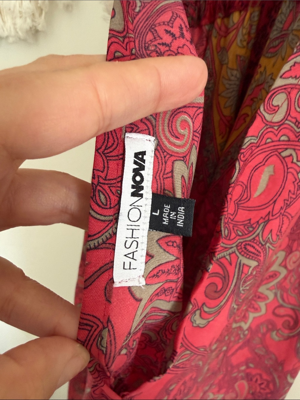 Fashion Nova Brunch in Bali Bohemian Pink Paisley Maxi Dress - Picture 7 of 7